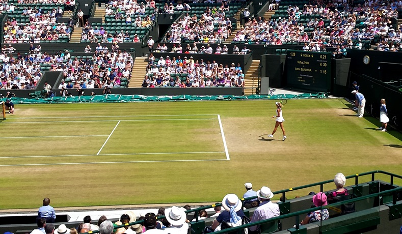 Zhuk felt in her element in front of the big crowd on Ct 1